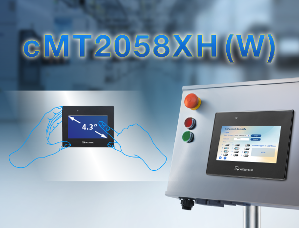 cMT2058XH (W): 4.3” HTML5 Web Panel with Built-in Web Browser