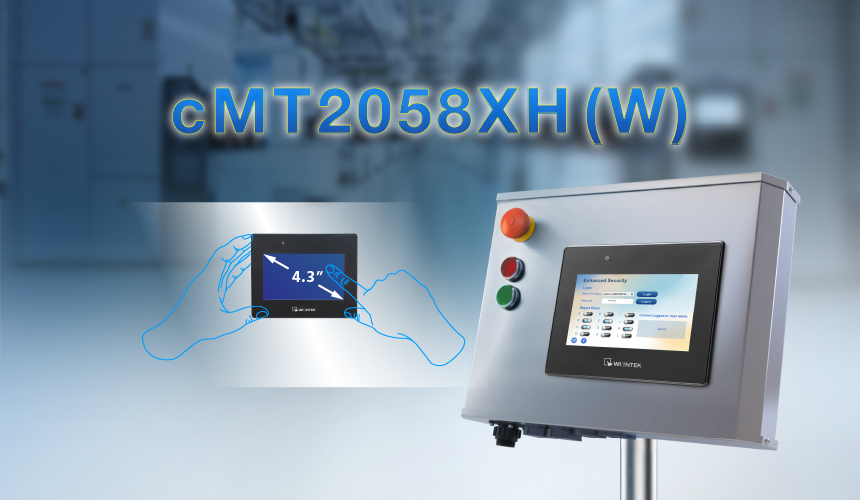 cMT2058XH (W): 4.3” HTML5 Web Panel with Built-in Web Browser