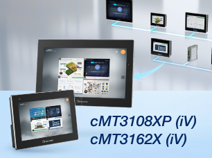 cMT3108XP (iV) & cMT3162X (iV)：內建 cMT Viewer 的 10 吋與 15.6 吋人機介面